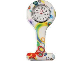 Schwesternuhr, Silikon, "Mingle" ø 4 cm, 8 cm lang