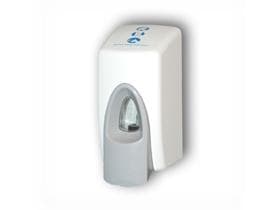 Toilettensitzreiniger Spender für 400ml Flaschen, weiss mit Sichtfenster