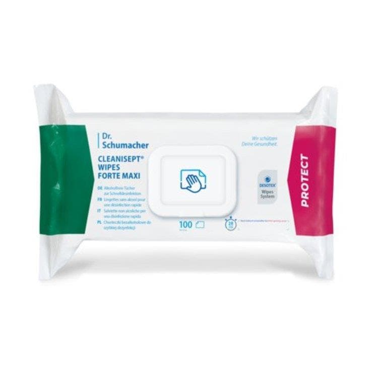 Cleanisept Wipes Forte Maxi alkoholfrei,  Packung à 100 Stk.