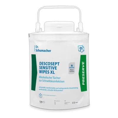 Descosept Sensitive Wipes XL, 120 Stk. alkoholische Desinfektionstücher