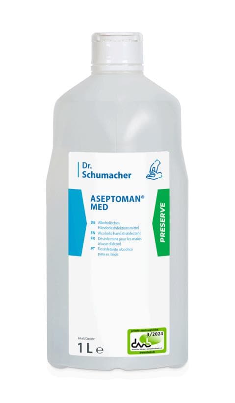 Aseptoman Med, 1 Liter, alkoholisches Händedsinfektionsmittel