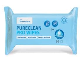 Pureclean Pro Wipes für Haut- und Flächenreinigung, ohne Alkohol,