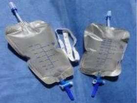 Pahsco Urin-/Sekret-Beinbeutel, steril, 600 ml, Schlauchlänge 10 cm,