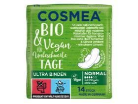 Cosmea Ultra Bio Binde Normal, mit Flügeln, weiss, kaum spürbar,