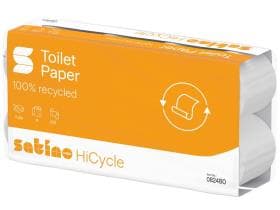 WC-Papier HiCycle 100% Recycling,3-lagig hochweiss, 250 Blatt (9.4 x 11 cm)