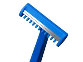 Top Comfort Einmal-Rasier, 2-schneidig Rostfrei, Edelstahlklinge, blau