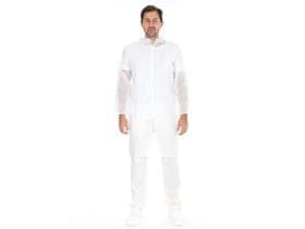 Besucherkittel, PP-Vlies, Grösse XL weiss, mit Reissverschluss, 110 cm lang,