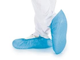 Überschuhe für Hygomat, ca. 60 my, aus Polyethylen (CPE), blau,