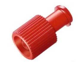 Combi Stopper, Verschlusskonus rot, steril, Luer-Lock weiblich und männlich
