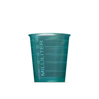 Medikamenten Becherli, grün 30 ml, graduiert