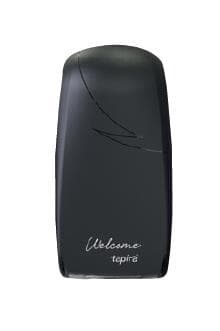 Toilettenpapierspender Tapira, schwarz, H:328 x B:165 x T:135 mm,