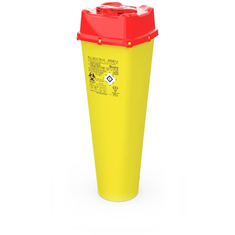 Kanülenabwurfbehälter CS7 Plus 7 Liter Inhalt für die Entsorgung von