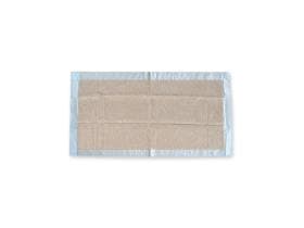 Inkontinenzunterlagen, 6-lagig, Hygostar PP/Recyclingzellstoff/PE, blau/braun,