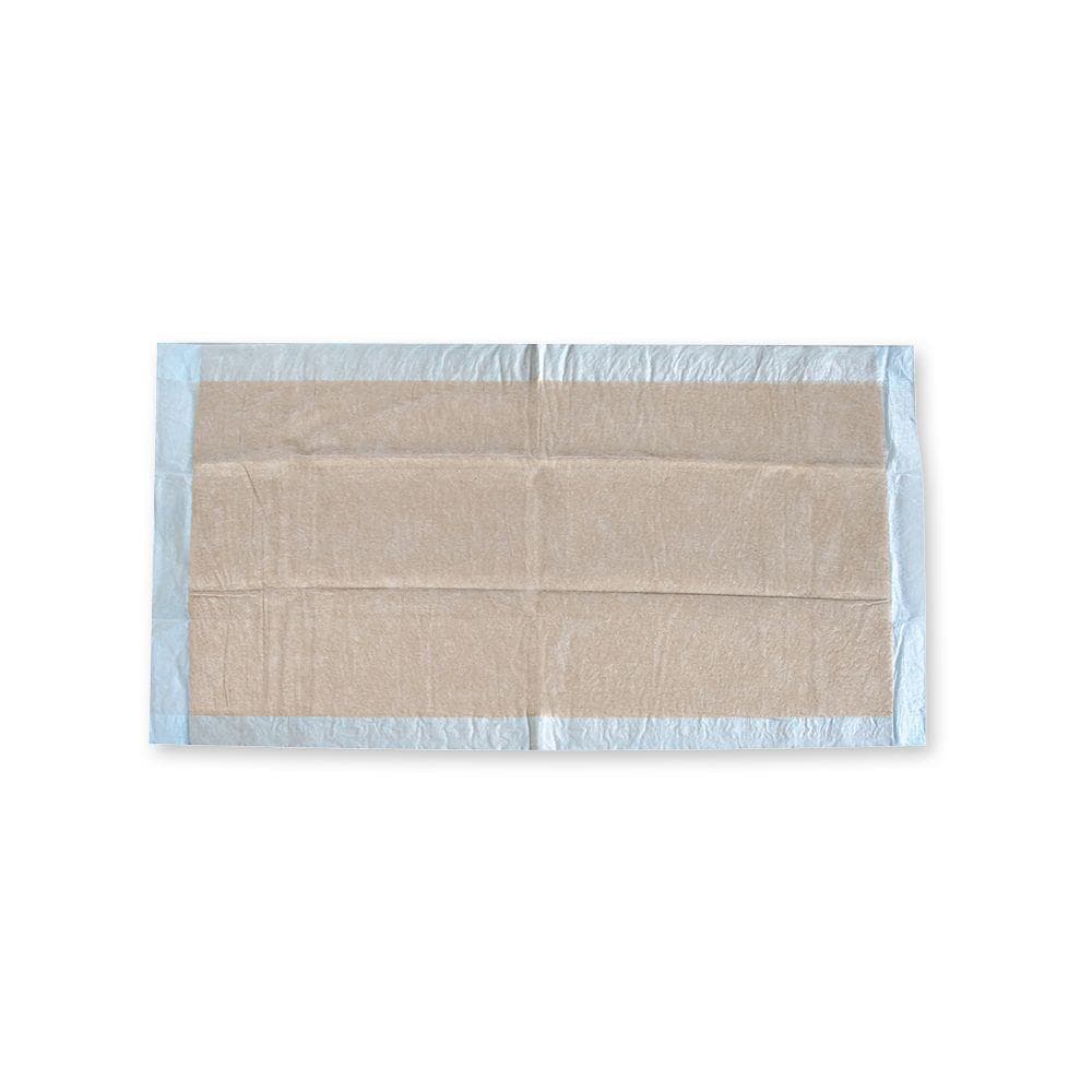 Inkontinenzunterlagen, 6-lagig, Hygostar PP/Recyclingzellstoff/PE, blau/braun,
