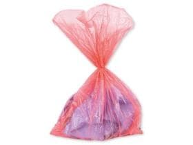 Wäschesäcke mit wasserlöslicher Mittel- naht, 710 x 420 + 280 mm, rot, 83 Liter,