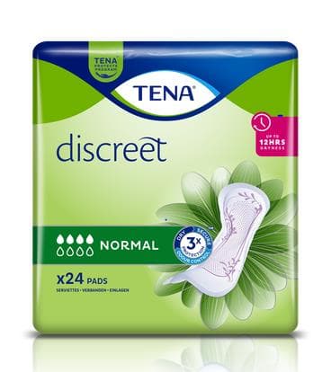 Tena Lady Discreet Normal, für leichte bis mittelstarke Blasenschwäche, 349 ml