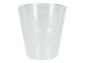 Zahnputzbecher aus PS, 236 ml, transparent, einzeln verpackt