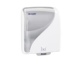 Handtuchrollenspender Identity Autocut weiss, mit Kartonhülse