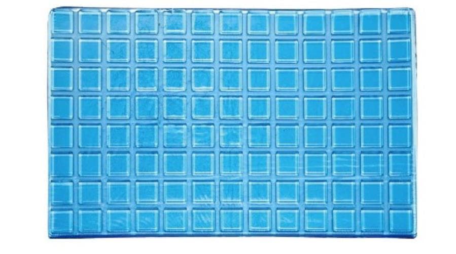 Gel Universal Quadratisch, 410x270x10 mm blau, mehrweg, tpu + gel,  1200g