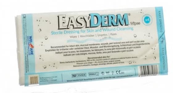 Easyderm vorbefeuchetetes Waschtuch, steril, zur Präventation von Infektionen