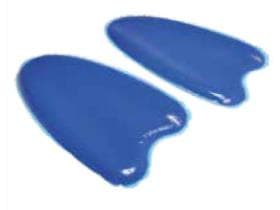 AZURE Protektor für die Beinschale 370 x 205 x 25 mm, blau