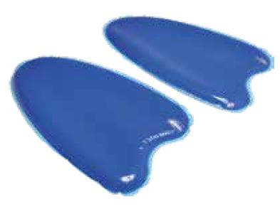 AZURE Protektor für die Beinschale 370 x 205 x 25 mm, blau