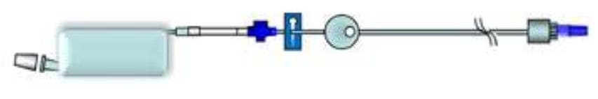 Mini Infusionset R1, 5 ml - 100 ml, Anti-Freifluss- und Rückschlagventil