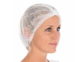 Klipphaube Eco, aus PP-Vlies, weiss leicht, ø 50 cm, latexfreies Gummiband