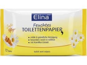 Feuchtes Toilettenpapier Elina Kamille, Tuchgrösse 18 x 12 cm
