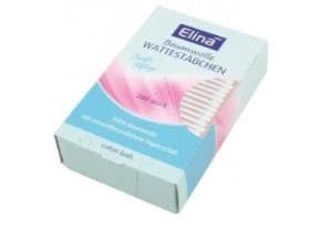 Wattestäbchen Elina, aus Baumwolle mit umweltfreundlichem Papierschaft,