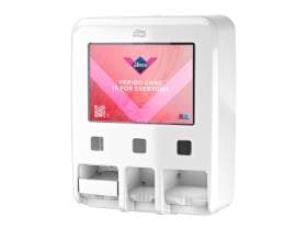 Menstruationshygiene-Spender Tork Period Care Dispenser weiss, Kunststoff