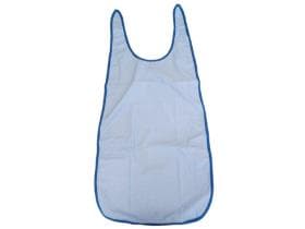 Esslätzchen, 48 x 100 cm, blau, zum Binden, Baumwolle / Polyester mit