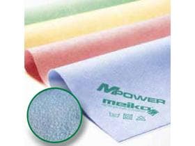 MPower Microfasertücher, PU-beschichtet, grün, 40 x 40 cm "Ledertuch", streifen-