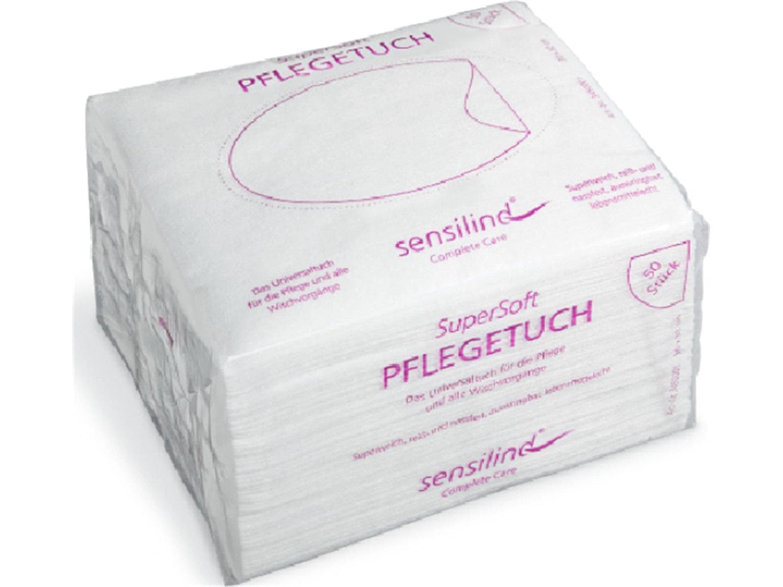 Sensilind Supersoft Pflegetuch, reiss- und nassfest, 30 x 32 cm, superweich