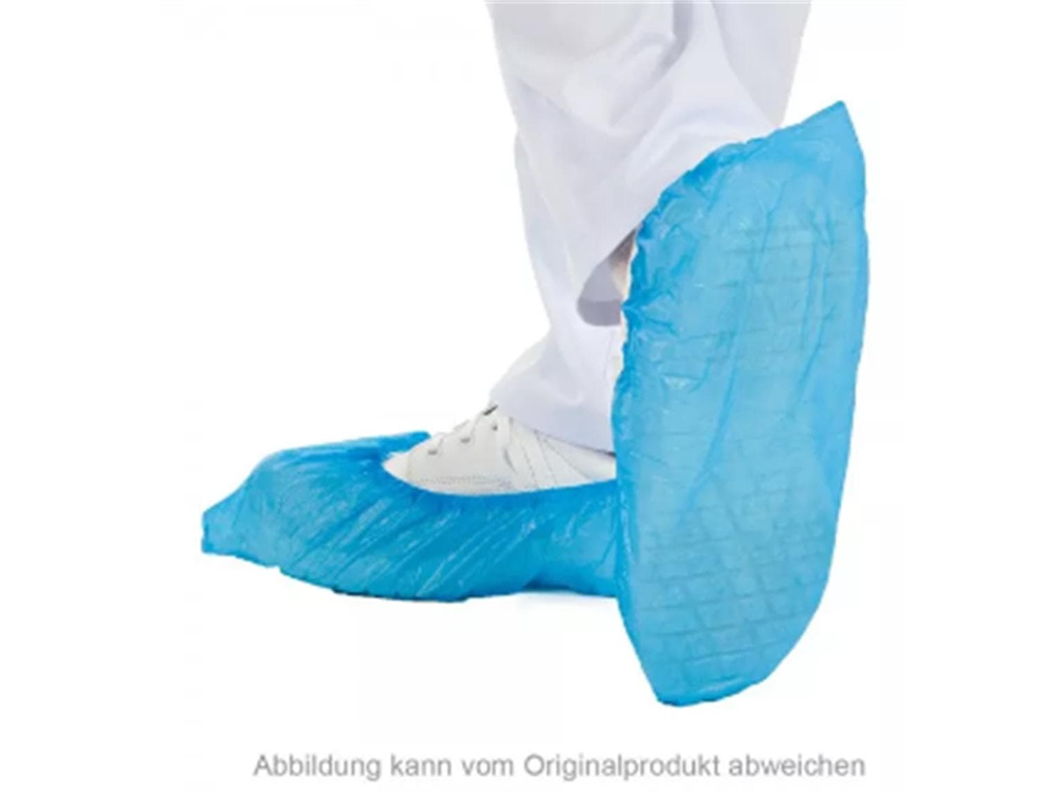 Überschuhe aus Cast Polyethylen (CPE), ca. 25 my, blau, Länge 41 cm,