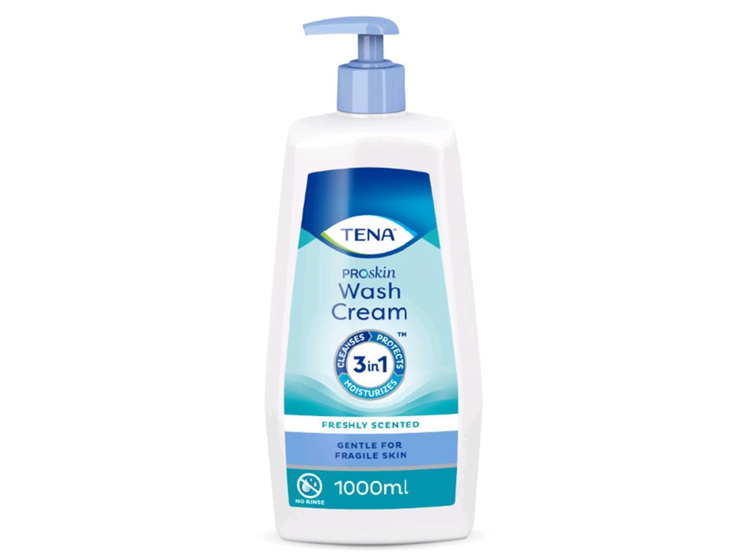 TENA Wash Cream - 1'000 ml Flasche Reinigt, pfegt und schützt selbst sehr