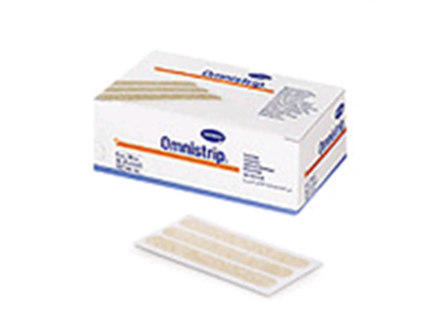 Wundnahtstreifen, Omnistrip 6 x 38 mm, aus hautfarbenem Vliesstoff