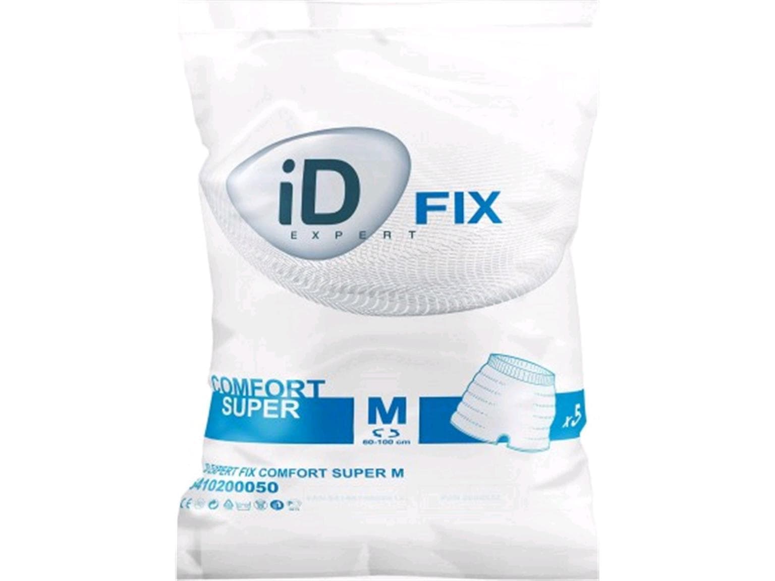 ID Care Net Pants,Comfort Super M, blau, elastische Netzhose, 60-100 cm