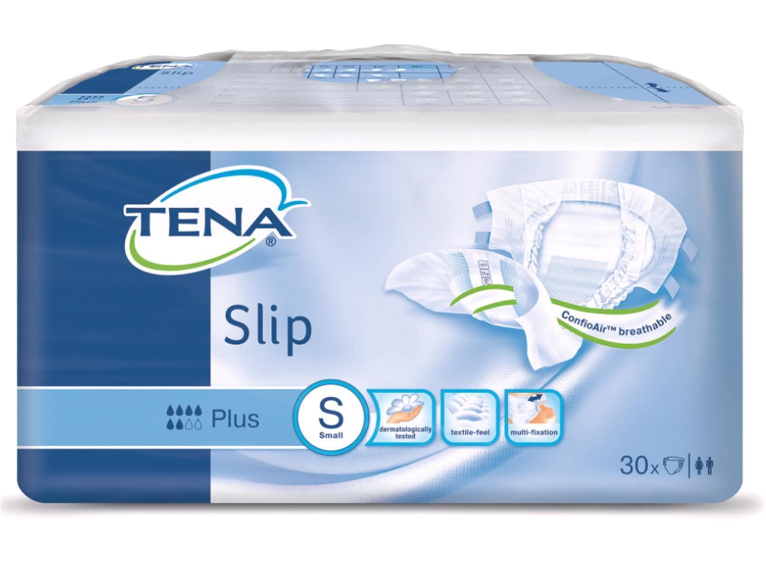 TENA Slip Plus S,1550 ml, Hüftumfang 56 - 85 cm