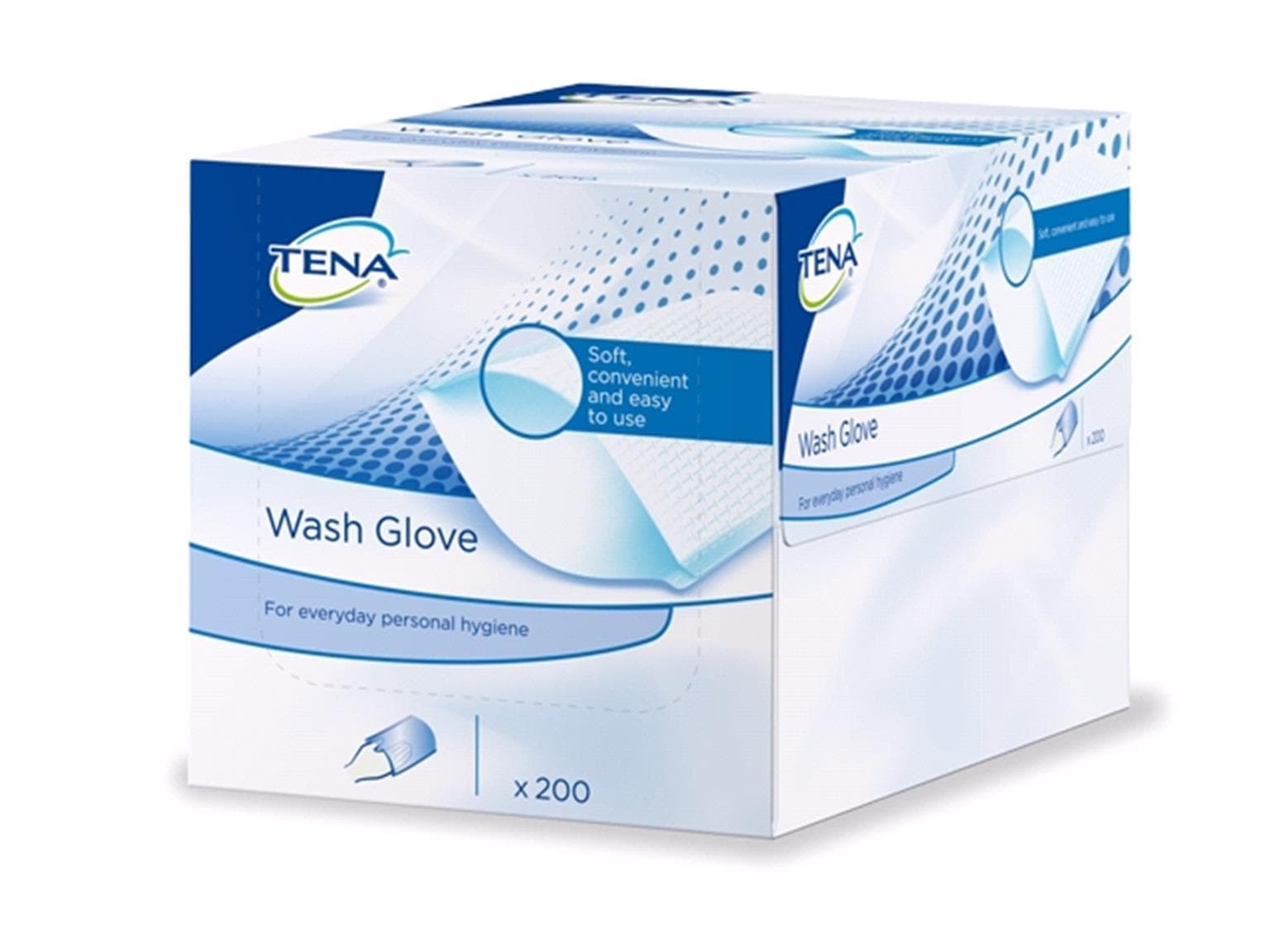 Tena Wash Glove Extra, 16.5 x 25.0 cm
