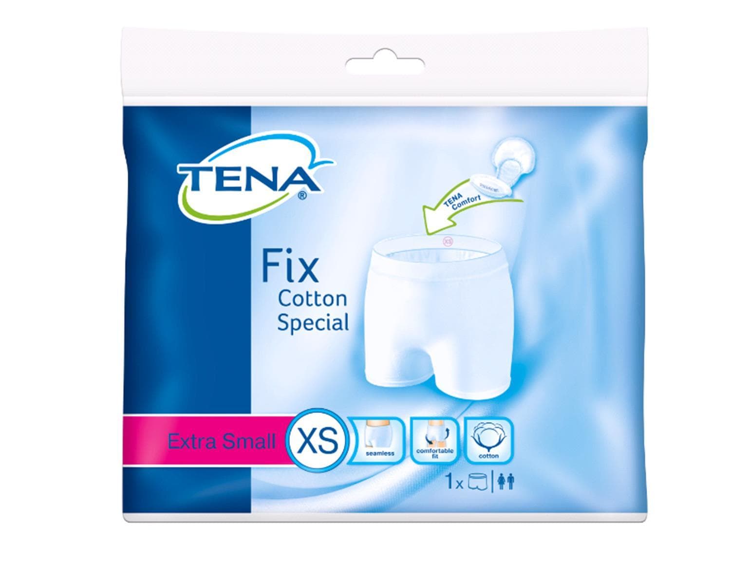 Fixierhosen TENA Fix Cotton Special, Grösse XS, Taillenumfang 60 - 70 cm