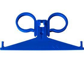 Urinbeutelaufhänger für das Bett, blau, aus Kunststoff