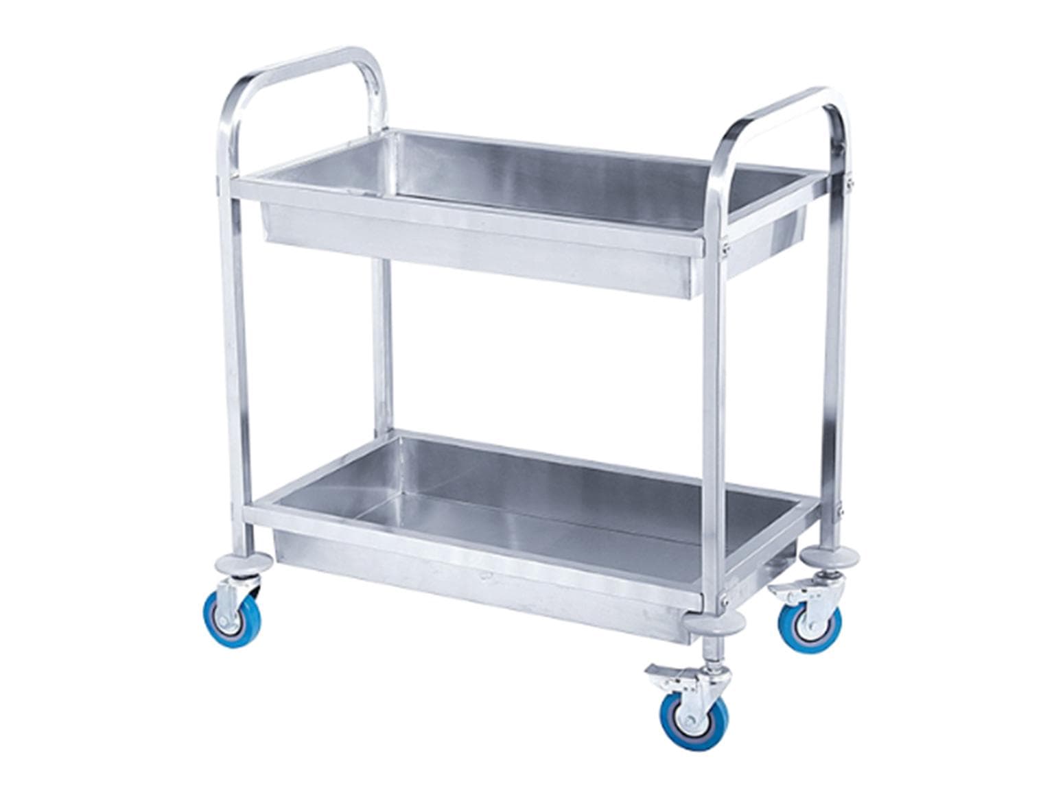 TROLLIES, edelstahl Versorgungswagen 2 Fachböden, Masse: 950x500x930 mm