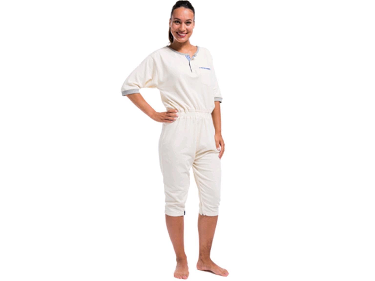 NIGHTIES KURZ, Overall Kurzarm/Bein, Grösse L, gelb