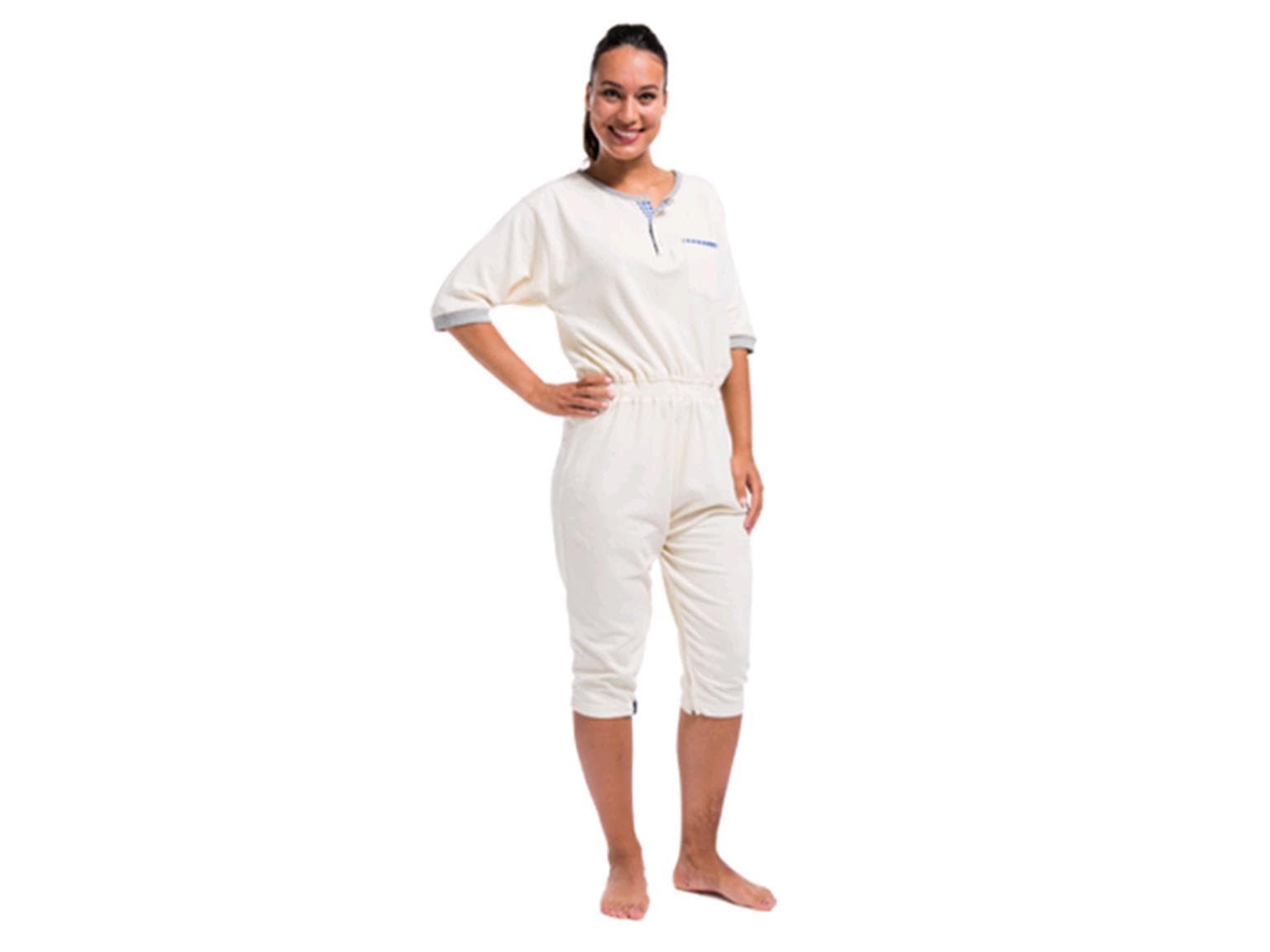 NIGHTIES KURZ, Overall Kurzarm/Bein, Grösse XXL, gelb