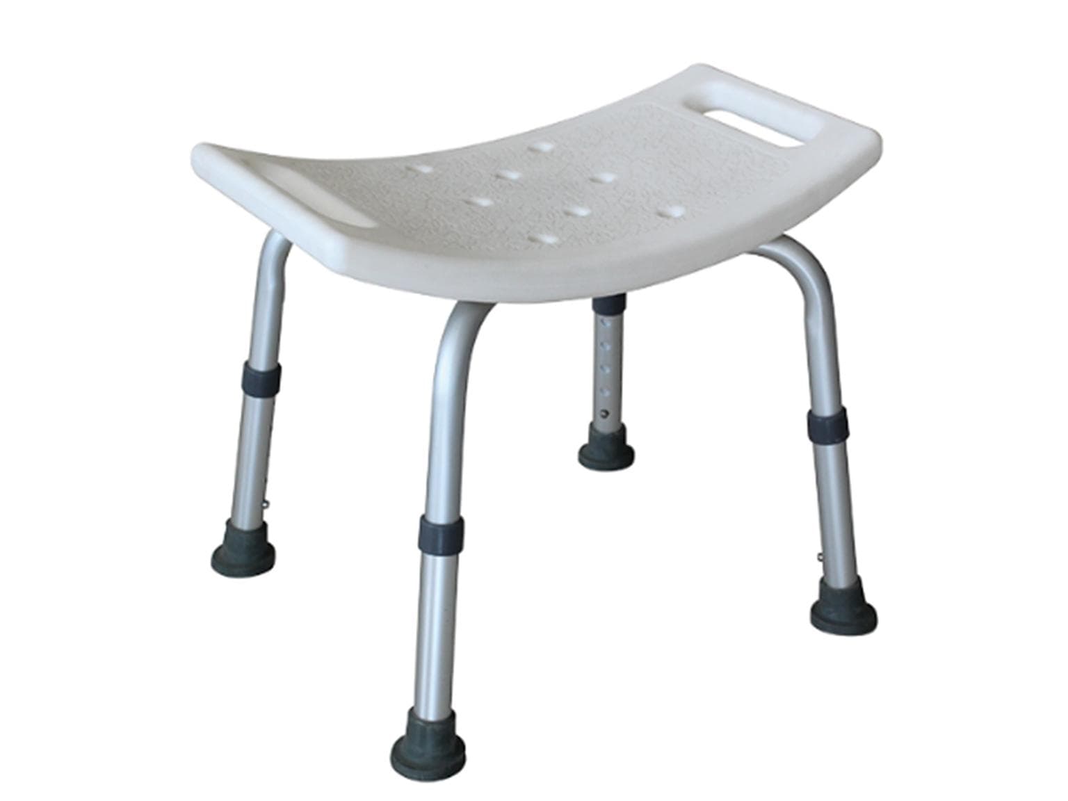 Bath Chairies - Duschhocker ohne Rückenlehne, rechteckig, weiss