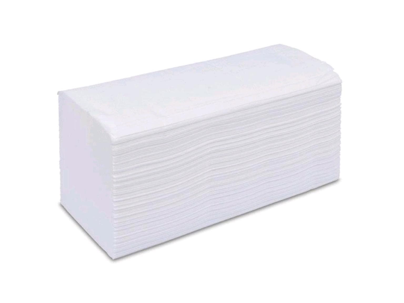 Falthandtücher V-Falz, 100% Zellstoff 2-lagig, hochweiss, 24 x 21 cm