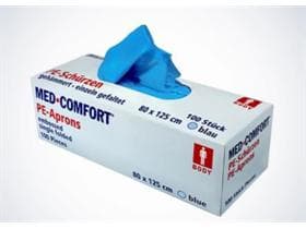Med-Comfort PE-Schürze light, einzeln gefaltet, 80 x 125 cm, blau,