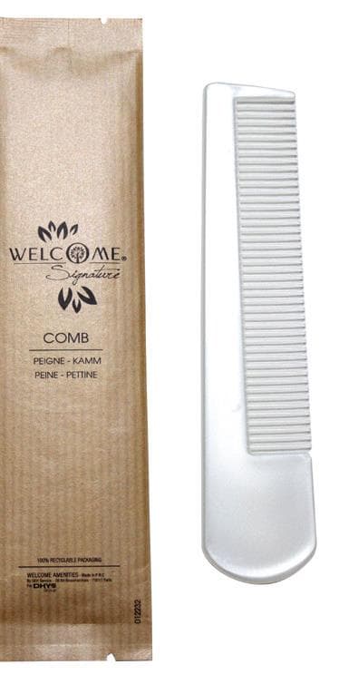 Welcome Comb, Kamm, perlweiss,kunststoff