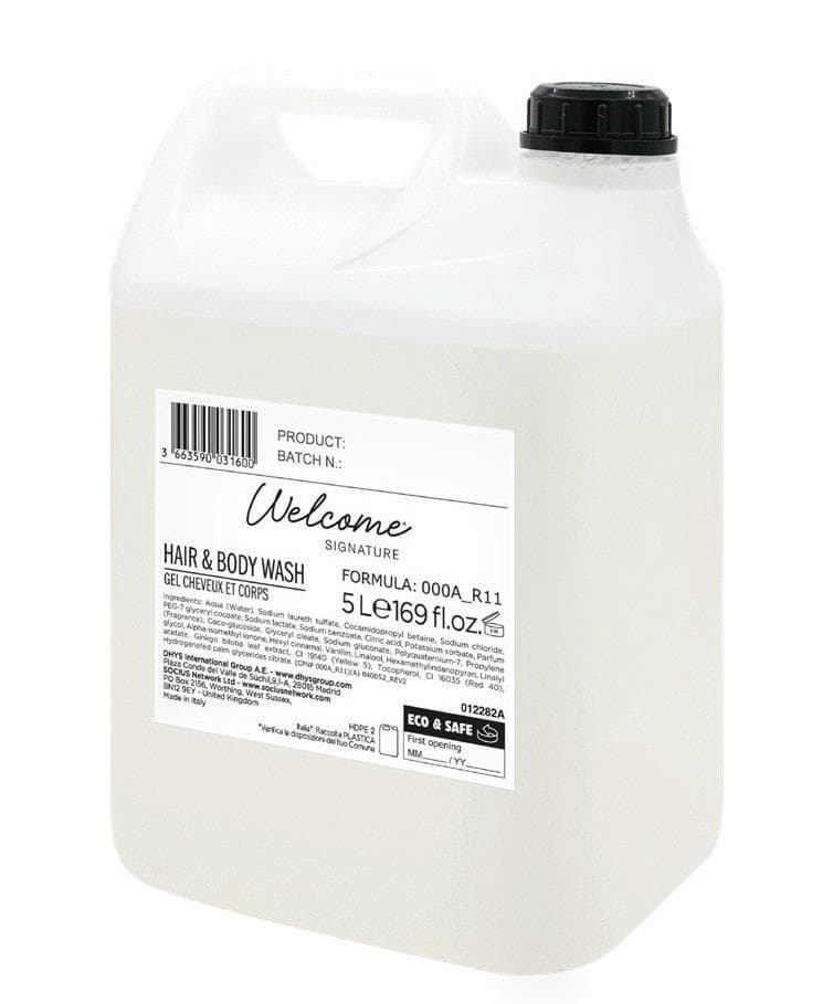 Welcome Hair & Body Wash, 5 L mit Ginkgo und Biloba-Extrakt